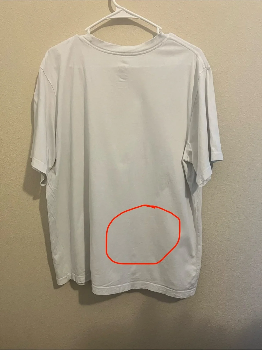 Nike White Short Sleeve Tee with Black Swoosh